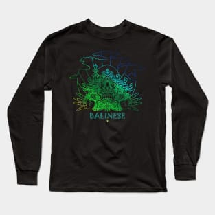 Rangda Bali Lineart Long Sleeve T-Shirt